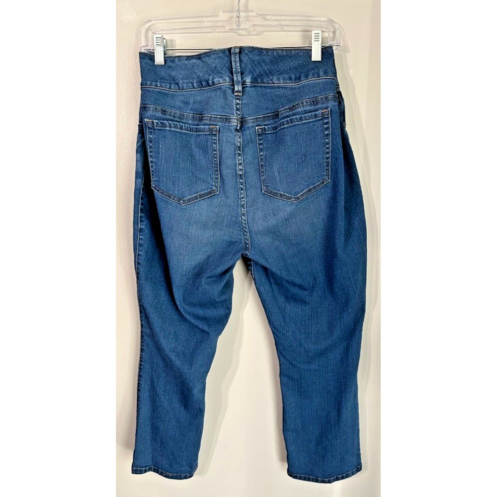 Torrid Stretch Denim Ankle Cropped Medium Wash Jeans Women's Size 16W - Picture 3 of 10